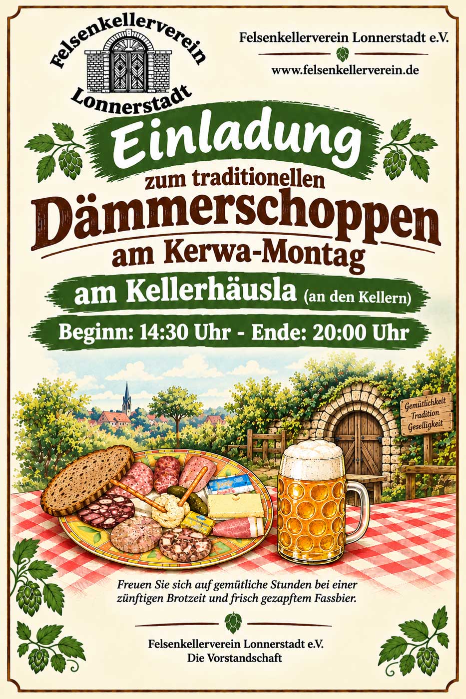 Traditioneller Dämmerschoppen am 5. Oktober 2026